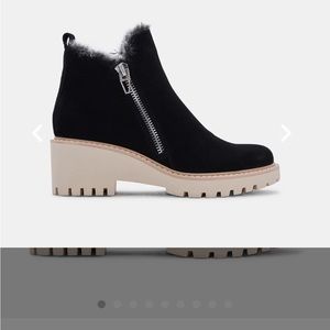 Dolce vita brand new Hollyn bootie in black suede. Never worn outside.